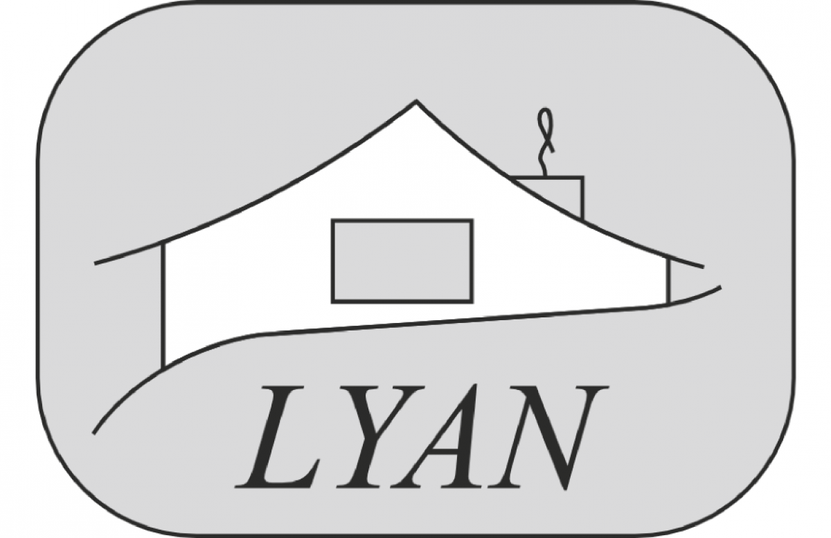 Svenska Synskadade i Västnylands logo. Bild av ett hus